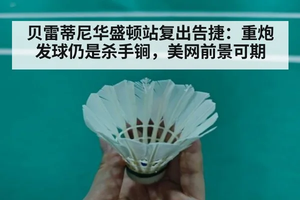 贝雷蒂尼华盛顿站复出告捷：重炮发球仍是杀手锏，美网前景可期