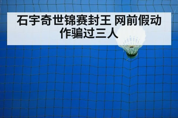 石宇奇世锦赛封王 网前假动作骗过三人